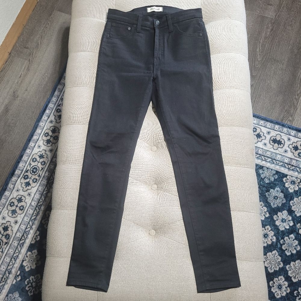 Madewell 10” High Riser Skinny Skinny Black Jeans Women's 28